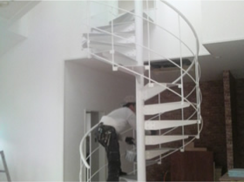 階段の補修工事